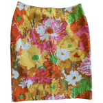 Talbots Bright Floral Pencil Skirt Size 2P NWT