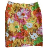 Talbots Bright Floral Pencil Skirt Size 2P NWT