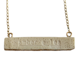 Amber e Lea Bar Necklace