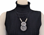 Silver Statement Pendant Necklace