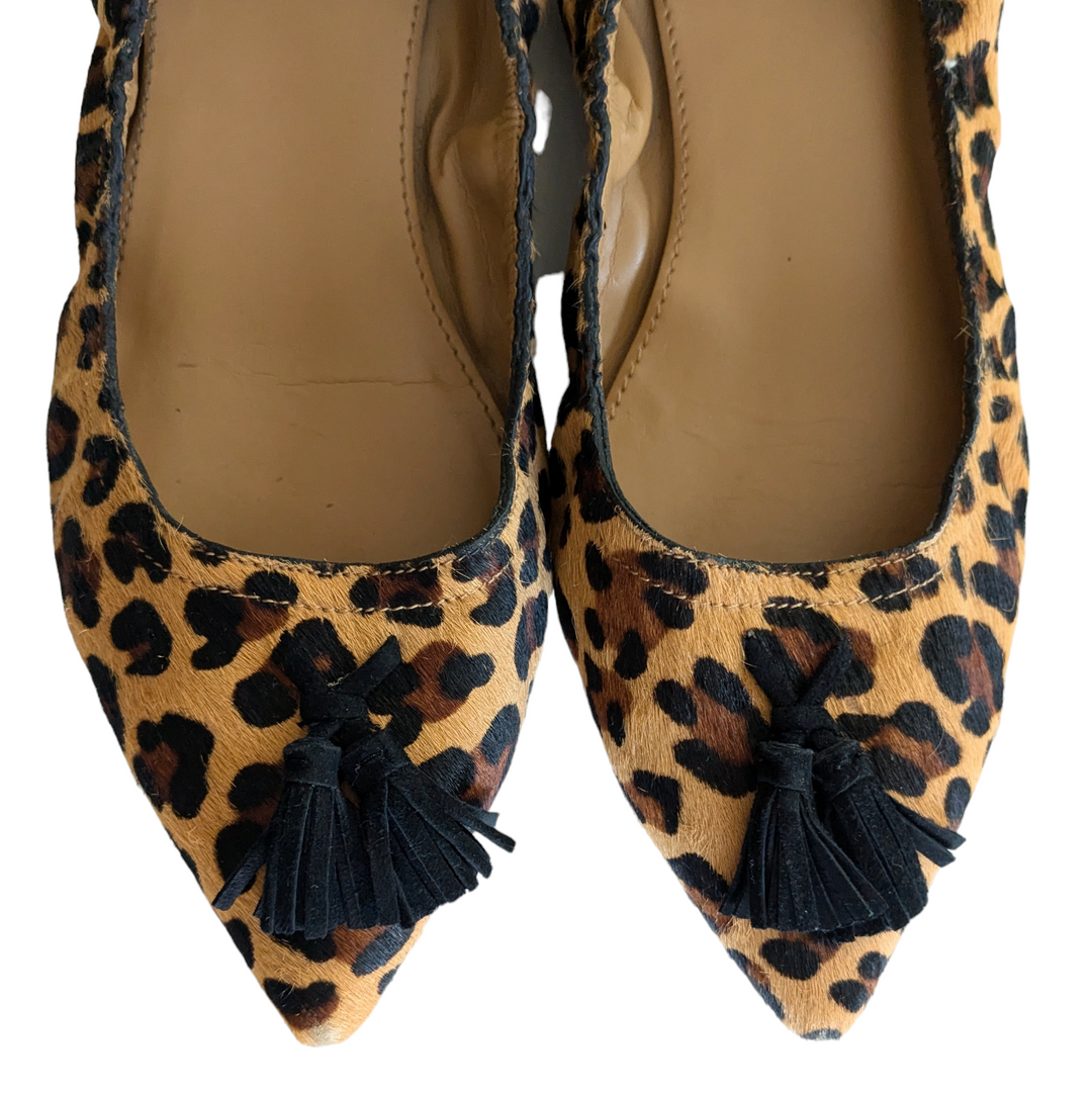 J. Crew Factory Calf Hair Flats Size 7.5