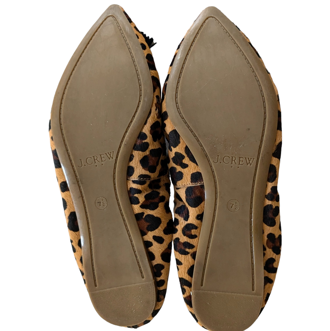 J. Crew Factory Calf Hair Flats Size 7.5