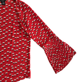 Ann Taylor Factory Red Print Blouse Size XS