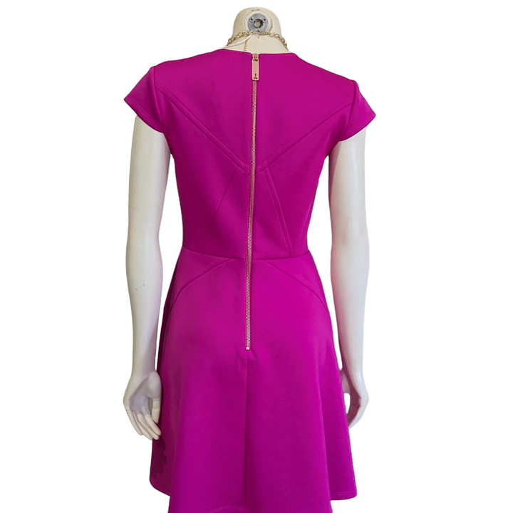 Ted Baker London Hot Pink Fit & Flare Dress