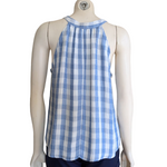 Drew Gingham Check Halter Top Size Small