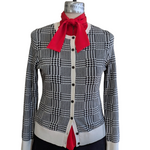 Ann Taylor Glen Plaid Cardigan Size Medium Petite