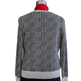 Ann Taylor Glen Plaid Cardigan Size Medium Petite