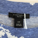 Ann Taylor Knit Linen Tee Size XSP