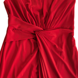 H By Halston Red Maxi Dress Size Small