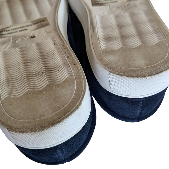 Joules Polka Dot Suede Sneakers Size 6