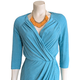 Guess Aqua Faux Wrap Dress Size XS