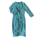 Guess Aqua Faux Wrap Dress Size XS