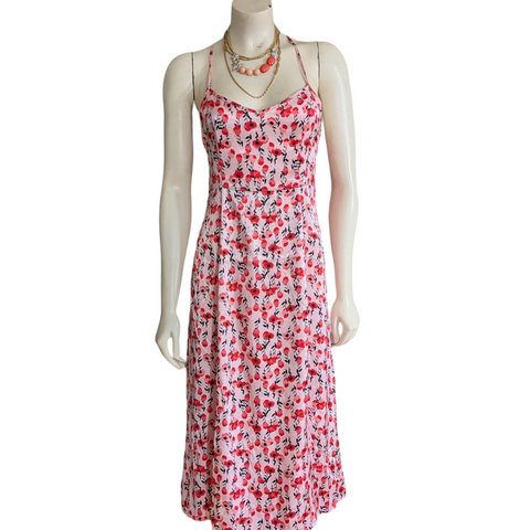 Adore Me Pink Floral Slip Dress Size Small