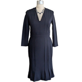 Escada Navy Techno Dress Size 38