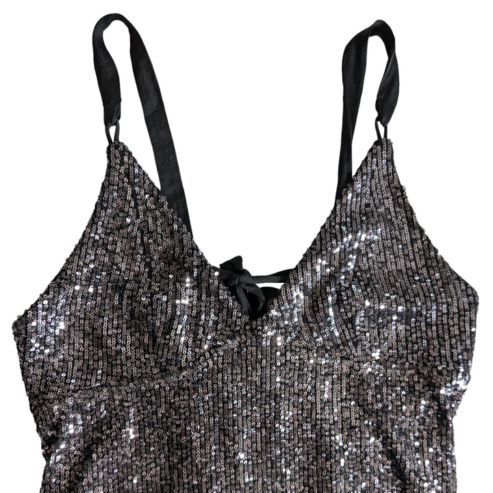 Free People Intimates Gold Rush Sequin Dress Size Large