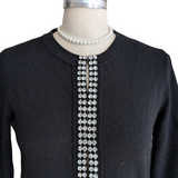 Kate Spade Wool Blend Cardigan with Rhinestones Size Medium