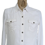 True Religion Linen Shirt Size Medium