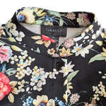 Gracia Flutter Sleeve Floral Top Size Medium