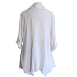 Moonlight White Cowl Neck Tunic Size Large