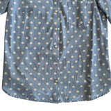 Tommy Hilfiger Polka Dot Chambray Shirt Size Medium