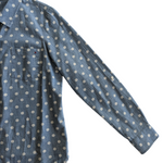 Tommy Hilfiger Polka Dot Chambray Shirt Size Medium