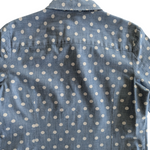 Tommy Hilfiger Polka Dot Chambray Shirt Size Medium