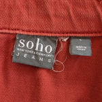 New York & Co Soho Red Denim Jacket Size Large