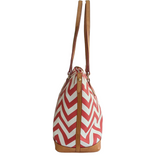 Dooney & Bourke Chevron Stripe Tote and Detachable Pouch