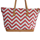 Dooney & Bourke Chevron Stripe Tote and Detachable Pouch