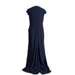 Ieena for Mac Duggal Ruched Jersey Gown Size 12 NWT