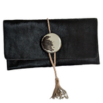 Pony Hair Fold Over Clutch