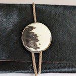 Pony Hair Fold Over Clutch