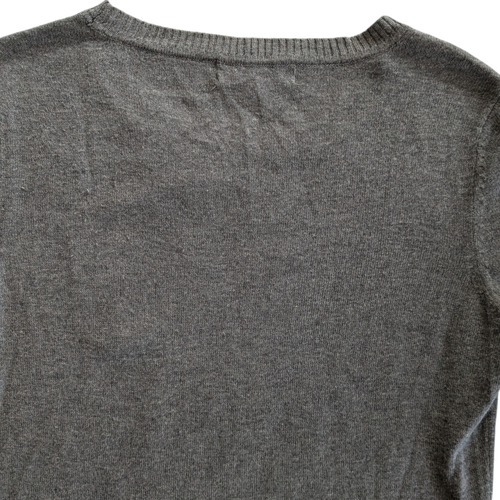 Saks Fifth Avenue Gray Label Sequin Owl Sweater Size XS