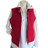 Kiko Quilted Silk Vest Size Medium