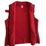 Kiko Quilted Silk Vest Size Medium