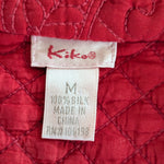 Kiko Quilted Silk Vest Size Medium