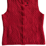 Kiko Quilted Silk Vest Size Medium