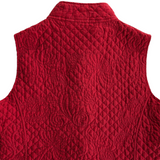 Kiko Quilted Silk Vest Size Medium