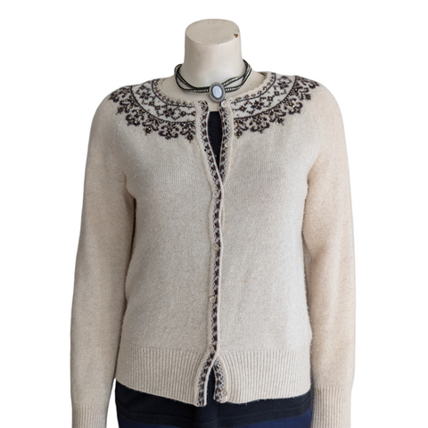 Anne Klein Sequin Embellished Cardigan Size Medium