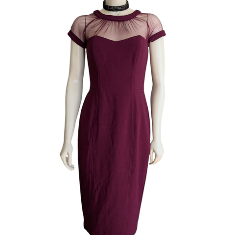 Maggy London Burgundy Dress Size 4