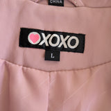 XOXO Pink Leather Blazer Size Large