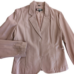 XOXO Pink Leather Blazer Size Large