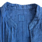 120% Lino Blue Linen Tunic Size M/L