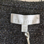 Talbots Sparkle Black Tweed Blazer Size 22W NWT