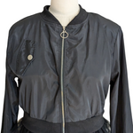 Satin Jacket with Tulle Trim Size XL