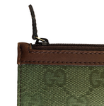 Gucci Monogrammed Canvas and Leather Zippered Pouch