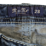 Miss Me Low Rise Straight Leg Jeans Size 28