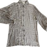 Escada Sheer Silk Blouse Size 34