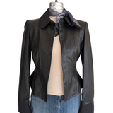 Armani Collezioni Leather Jacket Size Small