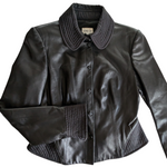 Armani Collezioni Leather Jacket Size Small